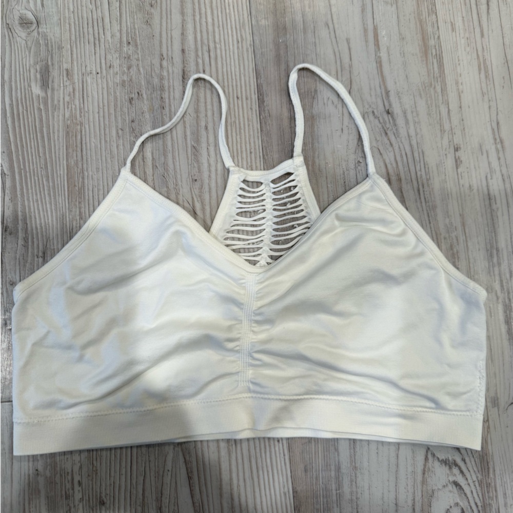 Anemone Cream Strappy Bralette
